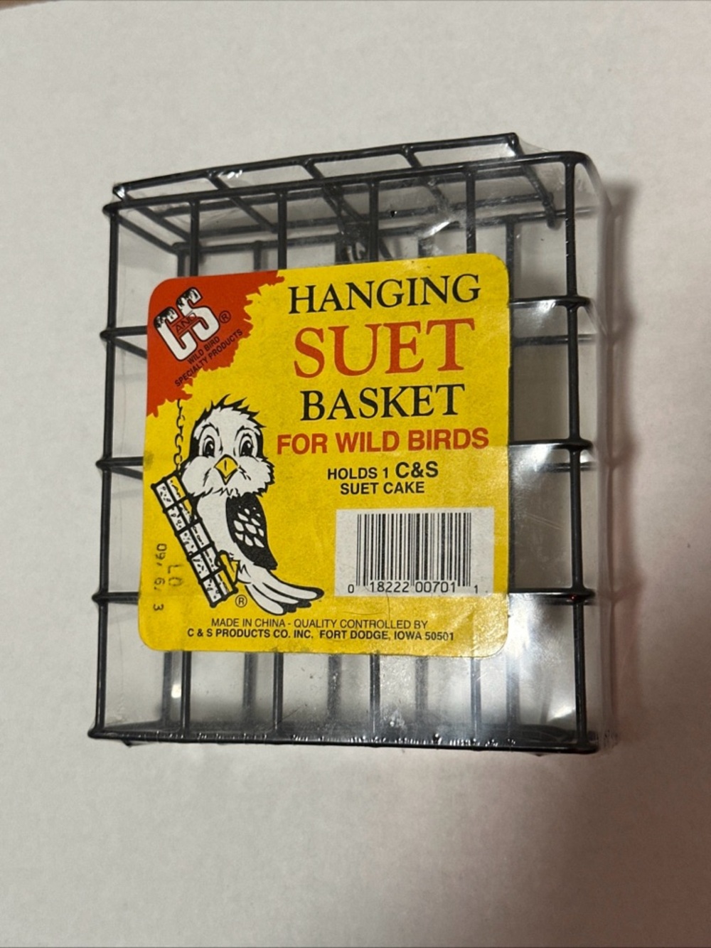 Hanging Suet‎ Basket for Wild Birds - Brand new